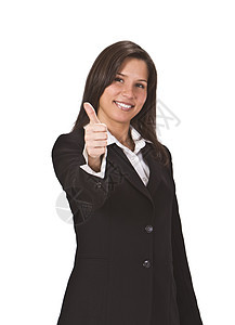 成功成人商业拳头手势女孩人士管理人员拇指情感手指图片