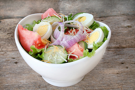 沙拉绿色白色蔬菜家常午餐饮食洋葱食物黄瓜营养图片