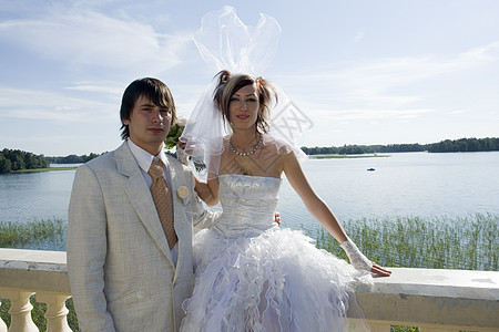 新娘和新郎婚礼婚姻仪式面纱女性男人背景图片