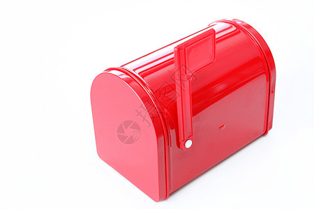 红邮箱白色旗帜标准邮件金属邮政蜗牛红色服务邮资图片