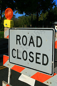 道路封闭标志公园交通八角形发动机橙子汽车字母执照安全驾驶图片