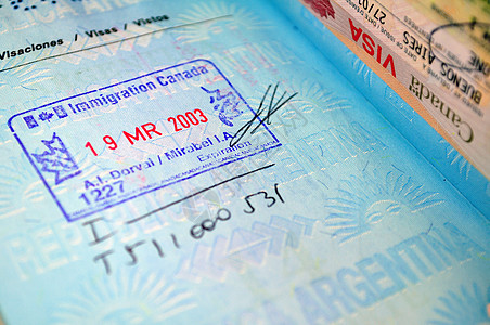 护照国家录取文档旅行国际海关签证边界移民邮票图片