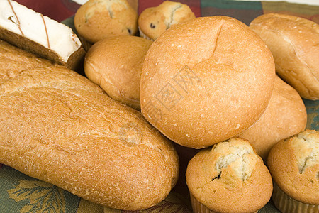 面包黄油桌子享受咖啡店小麦香气烘烤馒头早餐服务图片