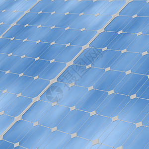 太阳能电池板特写细胞太阳安装光伏活力插图生态储蓄渲染环境背景图片
