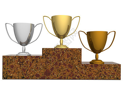 比赛冠军杯 3D图像 三维图象竞赛冠军金属牌匾勋章金子光泽度仪式杯子青铜图片