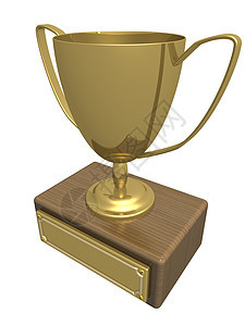 赢家的金杯 三维图像金属运动成功领导插图优胜者牌匾杯子金子比赛图片