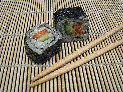 寿司食物筷子图片