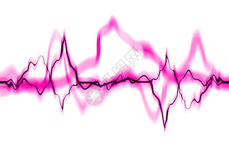 电子电波摘要海浪紫色脉冲活力高科技音乐波形展示光子电击图片