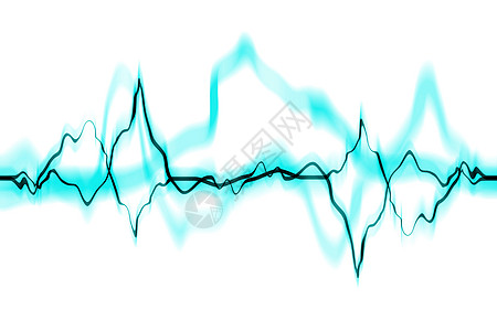 电子电波摘要蓝绿色技术液体活力光子音乐脉冲条纹海浪高科技图片