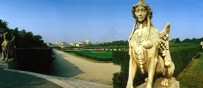 贝尔韦德雷宫花园公园雕塑图片