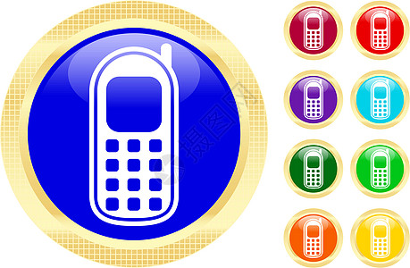 手机图标菜单拨号网络机动性蓝牙金属浏览器消息电脑电话图片