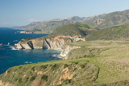 大南悬崖游客灯塔顶峰瀑布海岸麦威岩石日落海岸线图片