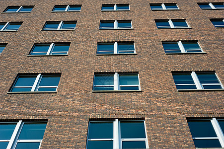 砖砖办公大楼红色窗户公司天空商业企业办公室建筑学总部建筑图片