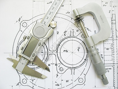 技术图纸工程工具 数字卡利per和微米图片