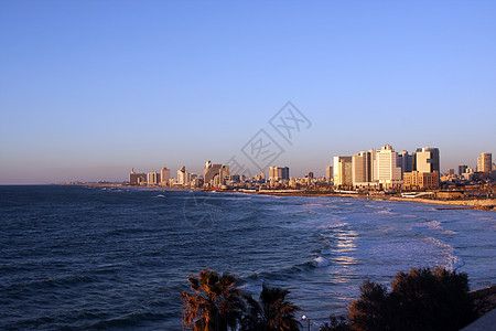 特拉维夫市风景来自贾法(Jaffa)图片
