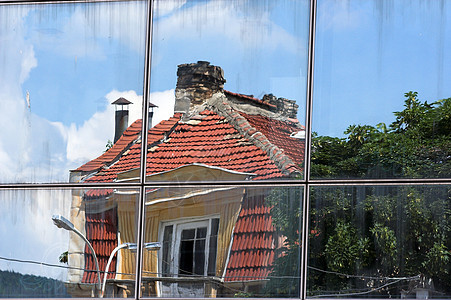 反映财产线条城市镜子建筑学建筑天空窗户声望玻璃背景图片