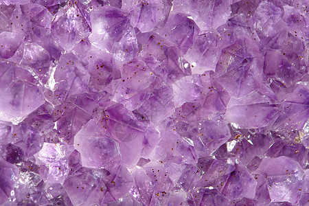 亚异物宝石薰衣草石英水晶矿物水平岩石紫色石头宏观图片