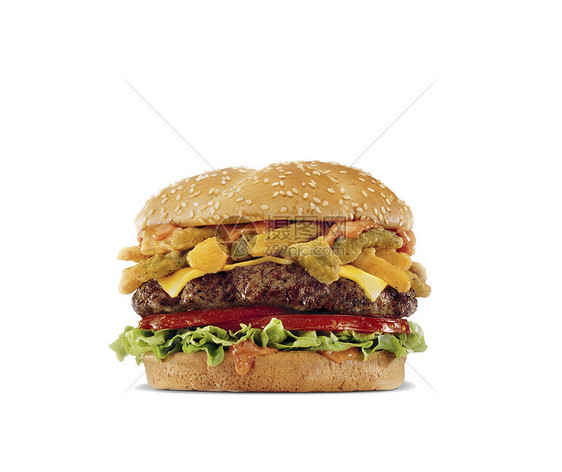 汉堡包食物菜单文化美食牛肉芝麻午餐餐厅芝士白色图片