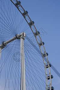 新加坡飞轮世界蓝色结婚车轮天空记录圆形传单街道图片