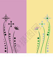 送回花花绿色条纹戒指黑色紫色快乐圆形蓝色花园装饰品图片