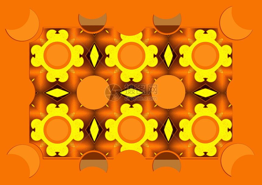 向日向晴天橙子照明钢坯向日葵装饰品想像力创造力黄色插图图片