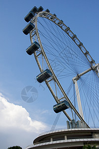 新加坡飞轮结婚蓝色天空车轮传单街道世界圆形记录图片