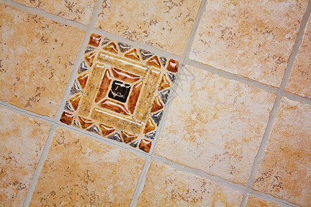 装饰瓷砖风格陶瓷地面马赛克浴室地板正方形黏土制品装饰品图片