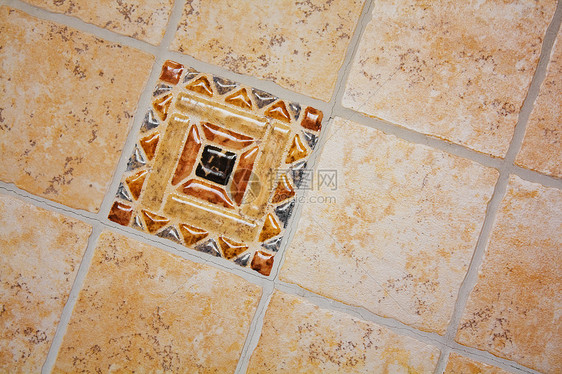 装饰瓷砖风格陶瓷地面马赛克浴室地板正方形黏土制品装饰品图片
