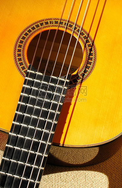 西班牙语吉他字符串烦恼乐器吉他手木头旋律指板仪器娱乐声学图片