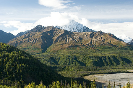 兰戈圣以利亚爬坡顶峰背包森林人行道风景国家远景天空荒野图片