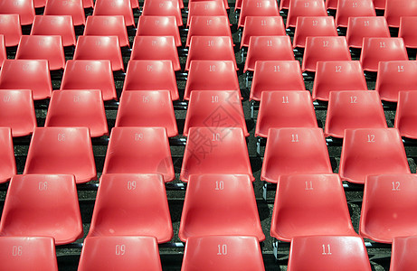 体育场座运动看台论坛线条竞技场红色椅子地面图片
