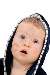 美丽的宝宝童年几个月快乐男性儿童金发白色孩子幸福头发图片