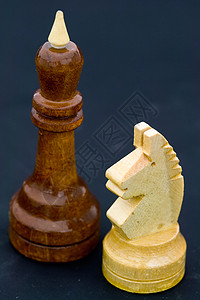 象棋师木头宏观团队战略思维游戏国王闲暇骑士图片