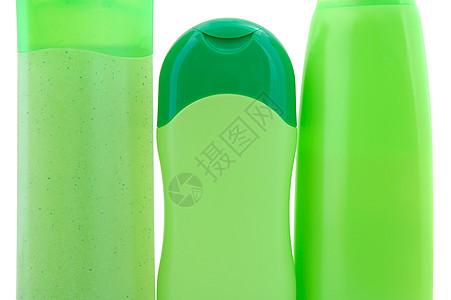 美容产品冲洗绿色清洁度淋浴白色美丽瓶子洗发水卫生凝胶背景图片