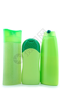 美容产品清洁度冲洗凝胶白色绿色清洁剂瓶子淋浴肥皂卫生图片