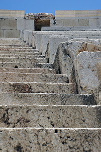 古老楼梯建筑学长椅旅游废墟地方石头历史建筑剧院脚步图片