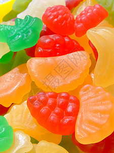 糖果水果绿色红色橙子孩子孩子们味道黄色白色背景图片