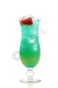 鸡尾酒  蓝色夏威夷酒精菠萝混合液体魅力玻璃果汁白色饮料橙子图片