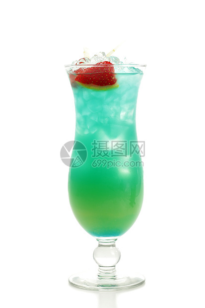 鸡尾酒  蓝色夏威夷酒精菠萝混合液体魅力玻璃果汁白色饮料橙子图片