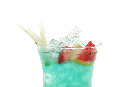 鸡尾酒  蓝色夏威夷液体饮料菠萝酒精玻璃白色果汁魅力混合橙子背景图片
