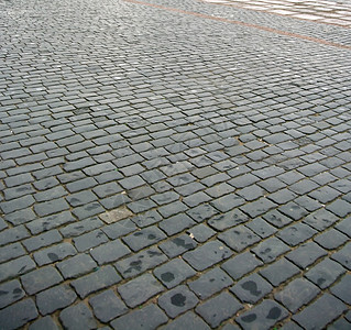科布岩石路面正方形大街城市石头人行道沥青长方形材料生活美化图片