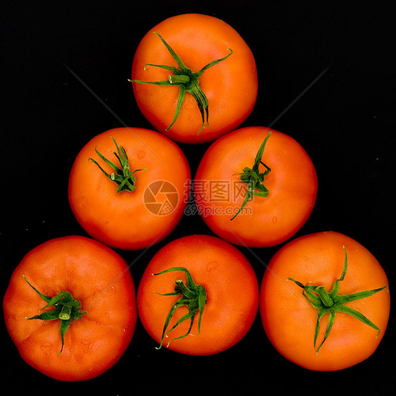 新鲜红西红番茄小吃红色活力水果节食蔬菜圆圈营养杂货沙拉图片