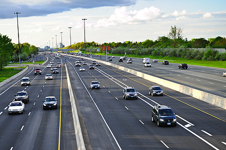 繁忙高速公路运输道路交通汽车城市驾驶车道地平线小时卡车图片