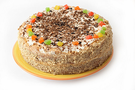 蛋糕幸福馅饼餐厅花瓣食物配料庆典水果奶油糕点图片