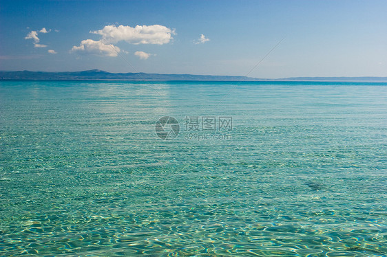 爱琴海海景假期风景海岸花饰旅行旅游海洋海滩阳光天空图片