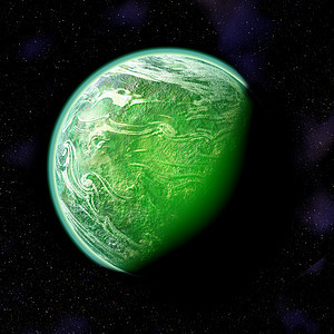 绿绿色地球深色灰尘宇宙科学星系探索背景插图银河系星星背景图片