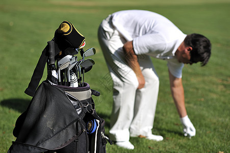 高尔夫俱乐部闲暇商业白色竞赛手套高尔夫球乐趣绿色娱乐杯子图片