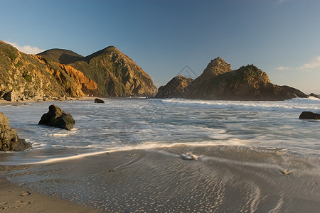 大南海岸风景悬崖海洋公园日落海岸线旅行沿海游客图片