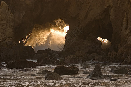 大南海岸公园旅行风景悬崖日落沿海海岸线海洋游客图片