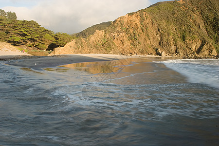 大南海岸线旅行沿海公园海岸悬崖日落海洋游客风景图片